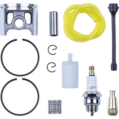 Segments de piston 50mm roulement huile tuyau de carburant filtre convient Husqvarna 266 268 pièces moteur spéciales (1/5)
