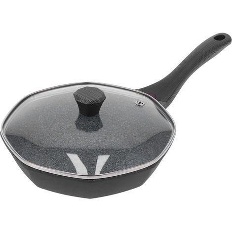 Poêle octogonale antiadhésive pour plaques à induction, plaques vitrocéramiques et cuisinières à gaz - Petite taille : 28 cm / 11 po (1/5)