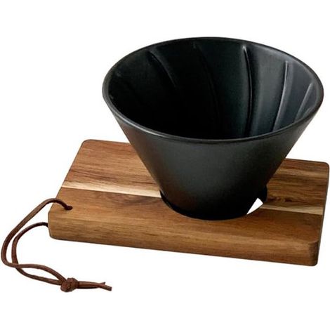 Keramik Kaffeefilter, wiederverwendbarer Kaffeefilter für Filterkaffeemaschinen, für Reisen und den Gebrauch zu Hause. (1/4)