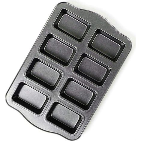 Mini moule à pain anti-adhésif en acier au carbone 8 cavités (1/5)