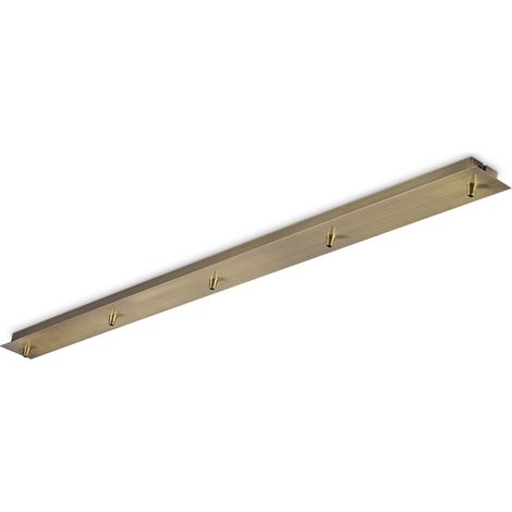 Rosone Lineare All In Metallo Ottone 5 Luci (1/2)