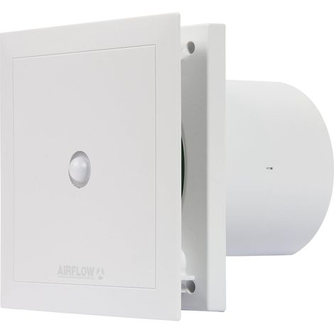Airflow QT100MST Extractor Baño con Sensor Movimiento y Temporizador 15 Min, 100 mm, Fabricado en Alemania, 25 dB, 2 Velocidades, QuietMark, 5/9 W, Garantía 3 Años (1/4)