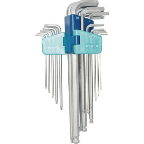 Juego de destornilladores angulares de 18 piezas con soporte de plástico de 1,5 a 10 mm-T10-T50 TW (1/2)