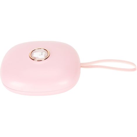 Tragbarer LED-Vibrationswecker mit Digitalanzeige für Tiefschläfer, Schüler und Kinder – Rosa (1/5)