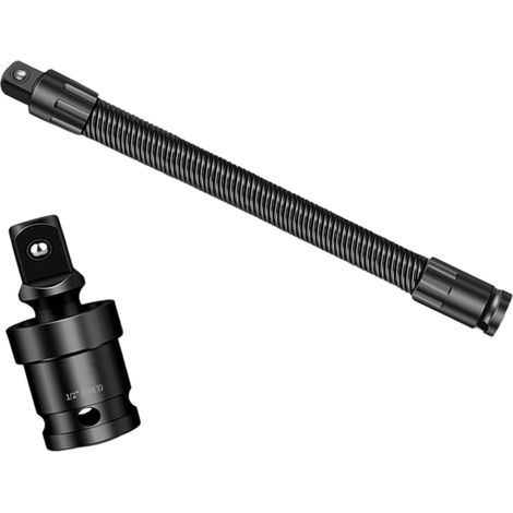 Longueur Option Clé Extension Tige avec Tête Rotative 360 AntiVibration Entraînement 1/2" Tige Flexible Outil Électrique Club Flexible (1/5)