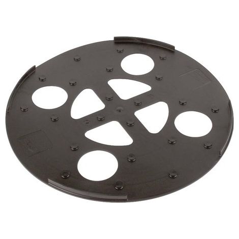 Plaque de protection plastique diamètre 370 mm noir