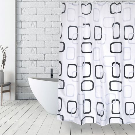 Rideau De Douche Polyester 180x200cm Vintage - M S V