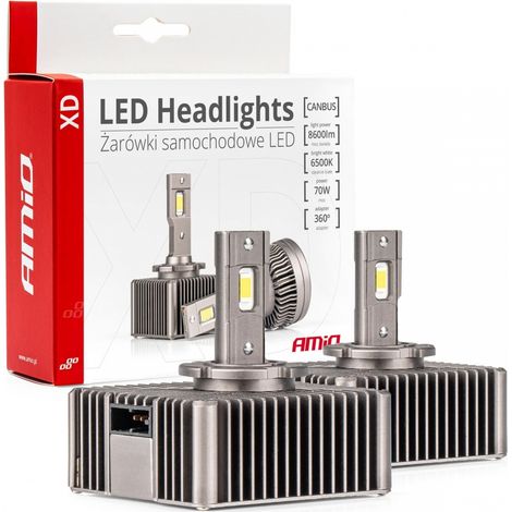Lampadine a filamento LED serie XD D5S 6500K Canbus amio-03314 (1/5)