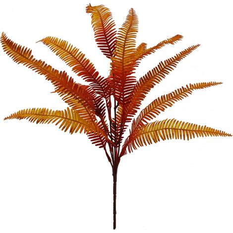 55cm Artificial Autumn Fern Bush Plant (1/5)