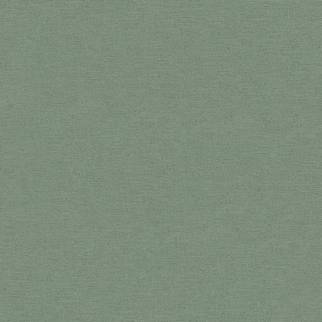 Papier peint monochrome vert moderne idéal salon | Papier peint intissé tendance pour chambre | Tapisserie unie verte déco scandinave - 10,05 x 0,53 m (1/5)