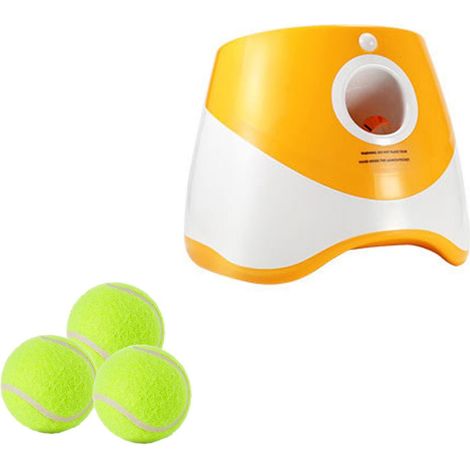 Machine a balles pour chien automatique jouet interactif pour dressage canin lanceur de tennis pour petits chiens divertissement