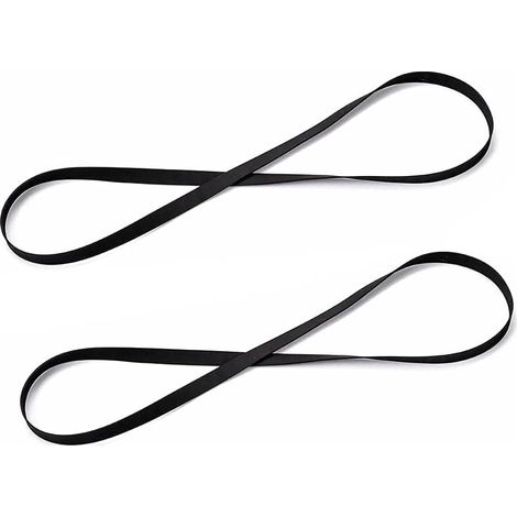 Courroie de rechange pour platine vinyle (lot de 2), longueur pliée 270 mm, compatible avec tous les types de platines à entraînement par courroie.