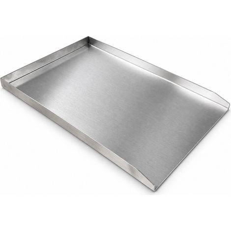 KÖHKO® Plancha Grillplatte aus Edelstahl  ca. 39 × 27 cm  2 mm 1,5kg BBQ-Grillplatte zum Grillen & Braten camping leicht zu tragen (1/5)