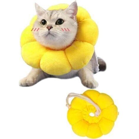 2 Colliers pour chat et chien, colliers réglables doux et confortables pour chats et chiots, protection anti-morsure, anti-léchage après chirurgie, protection, prévention des infections (1/4)