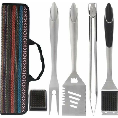 Outils de Barbecue - Premium Extra épais Accessoires Barbecue en Acier Inoxydable - Set Barbecue Portable - Idéal Anniversaire, de Noël pour Hommes Femmes,de DEBUNS (1/5)