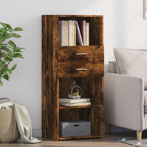 Highboard Räuchereiche 50x42,5x124 cm Holzwerkstoff