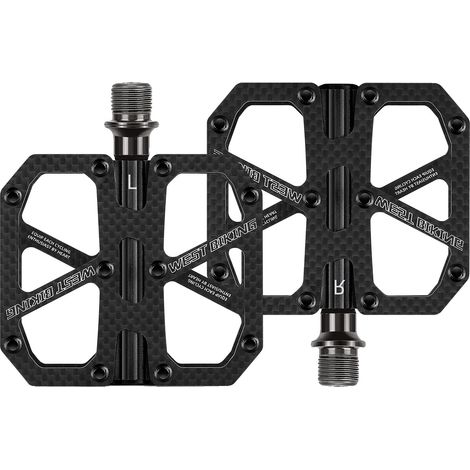 Fahrradpedale, ultraleicht, rutschfestes Design, Matte Carbon (1/2)