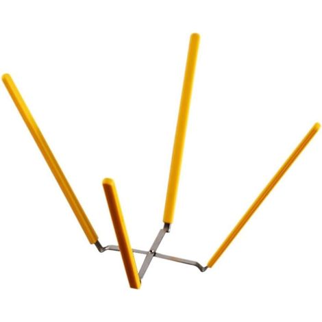 Grille de refroidissement robuste en acier inoxydable de 26,4 cm pour pâtisseries, muffins, pizzas, rôtir de la viande, circulation d'air efficace (1/5)
