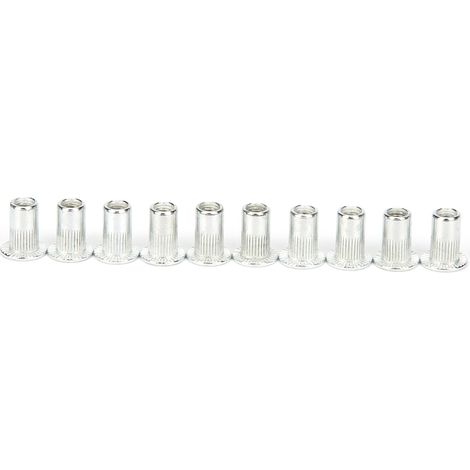 100 Stück Nietmuttern mit offenem Gewindeeinsatz, Hohlniet-Set, Befestigungsmaterial, Industriebedarf M3x20 (1/5)