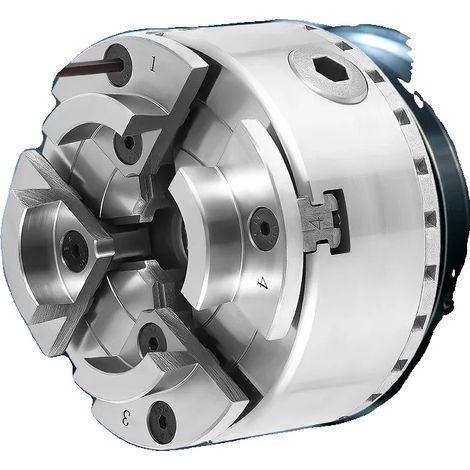 Mandrin de tour, acier 40Cr, diamètre extérieur de 96 mm, largeur de serrage de 45-81 mm, filetage M33, 4 mors (1/5)