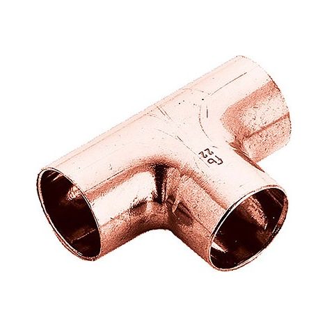 Raccordo a T rame 35x35x35 mm a saldare f/f/f FRABO