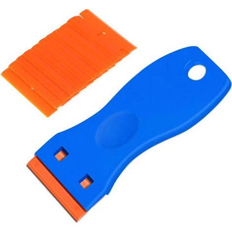 Grattoir manuel, lot de 10 unités, pour le nettoyage, l'élimination des résidus et l'entretien des surfaces.-AquaForge