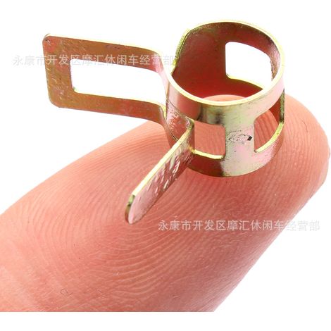 Colliers et boucles de serrage pour durites d'essence 8 mm (10 pièces) pour motos tout-terrain, quads, karts, scooters de plage et moteurs GY6 (1/4)