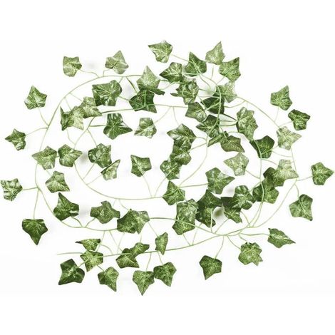 Plante Artificielle - HOME DECO FACTORY - Guirlande de Lierre - Verte - 2,3 m (1/5)