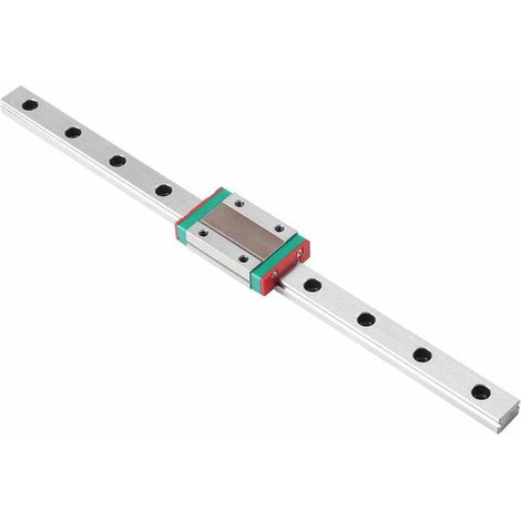 Guide Linéaire du Rail 250mm, Walfront Guide Linéaire Coulissant avec Bloc de Chariot pour Imprimante 3D DIY et Machine de Commande Numérique par Ordinateur (250mm) (1/5)