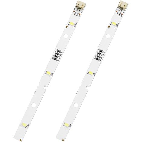 Lot de 2 Bandes Lumineuses LED pour Réfrigérateur RONGSHENG/HISENSE E349766 MDDZ-162A 1629348 DC12V 2W, Barre Lumineuse Led,éclairage pour Réfrigérateurs (1/5)