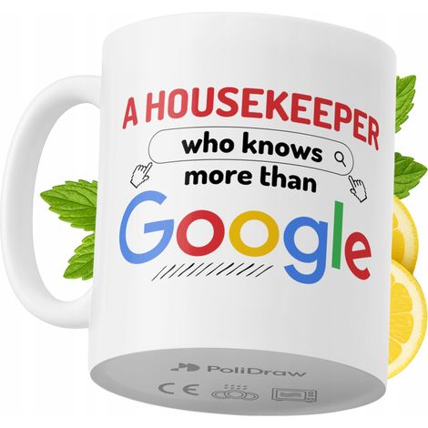 Taza de café/té divertida y humorística para ama de llaves con diseño gráfico de texto gracioso. Taza para cumpleaños, santos, días festivos. Taza premium para ocasiones especiales en casa, oficina, t (1/5)