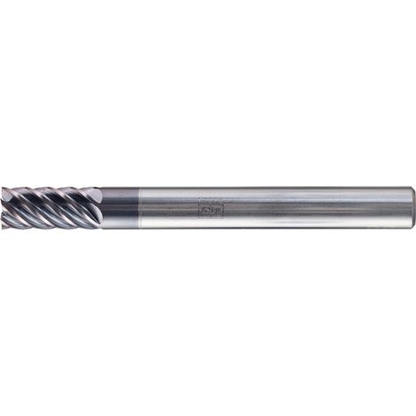 PFERD VHM Eckfräser lang 6 Schneiden Ø 6 mm scharf TiAlN Schaft HA Universal Line Schlichten Besäumen (1/4)