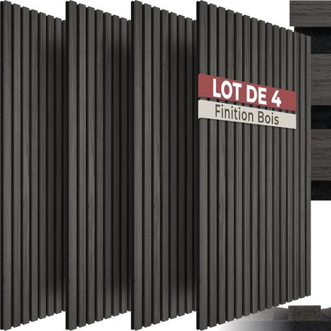 Panneaux acoustiques Sonic Wall III aspect bois - chêne noir, Lot de 4 (1/5)