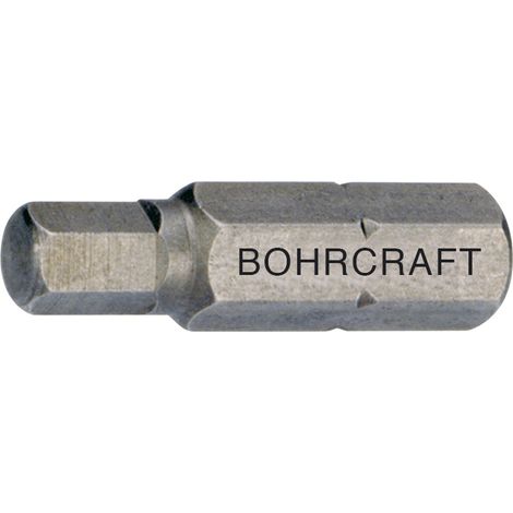 BOHRCRAFT Bit-Einsatz Code 6160 1/4"sechskant 4,0/25 mm Innensechskant