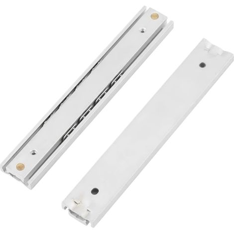 paire de mini glissières à billes en aluminium pour tiroir (L300 mm) (1/5)