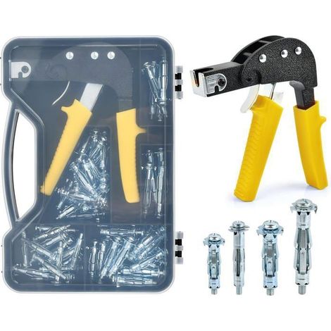72Pcs Kit Cheville Creuses avec Pince, OctBird Ancrage pour Placo et Murs Creux, Pince Ancrages pour Murs Creux avec Cheville M4/M5 (1/5)