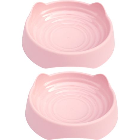 Accessoires pour animaux de compagnie : gamelle en plastique pour chien, bol à riz et bol simple avec support auriculaire vertical. (1/4)
