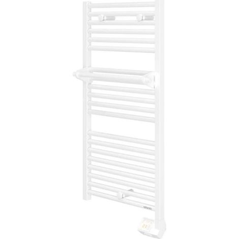 Atlantic – Sèche-serviette électrique 500W – Corps de chauffe fluide thermo-conducteur – Pour salles de bains étroites – Chaleur diffusée