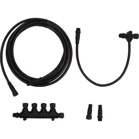 Kit câbles dérivation NMEA 2000, multiprise en T, connecteurs 5 broches M12 filetés, étanche IP67, pour réseaux Lowrance (1/5)