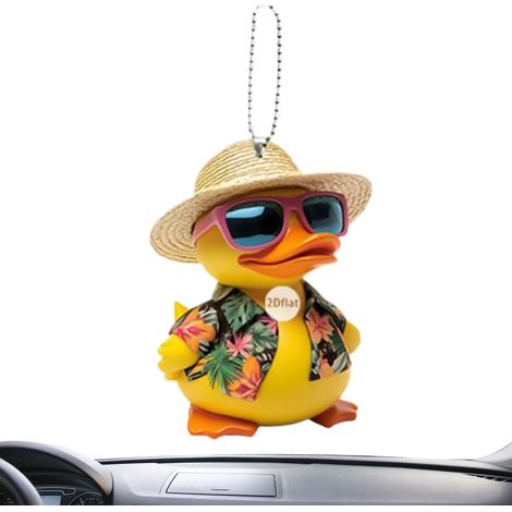 Ornements de pour Voiture Ornement Acrylique 2D Canard Jaune - MMCD-ZGL-05186 (1/5)