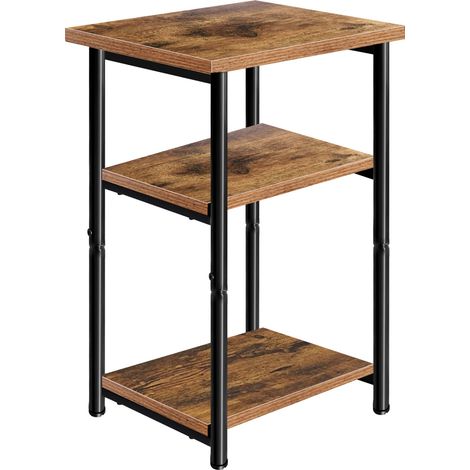 Bedside Table Drawer Cabinet Small Side End Table Nightstand Storage Shelf (1/5)