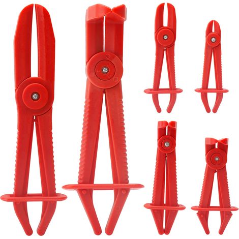 6 Pièces Pince Durite Pince a Clamper Pince Durite Carburant Pince à Collier Tuyaux de Frein pour Tuyaux de Carburant Pince Durite Refroidissement Rouge (1/5)