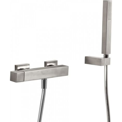 Mitigeur douche Douchette à main anticalcaire avec support orientable et flexible. - TRES 50716703