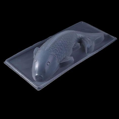 3D-Koi-Fisch-Form aus Kunststoff für Kuchen, Schokolade und Gelee – handgefertigt, transparent, ideal für Zuckerdekorationen. (1/5)