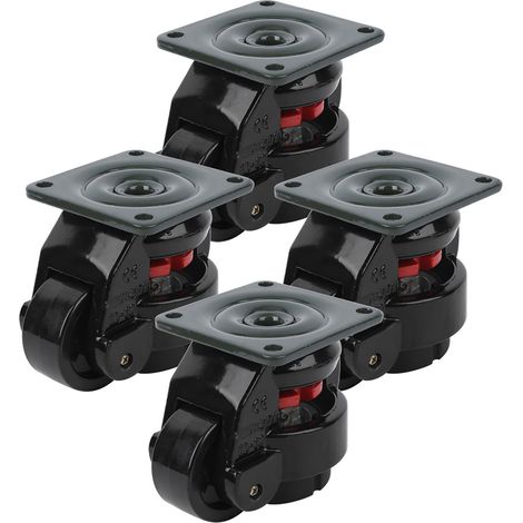 4 roulettes de réglage de niveau GD-60F, roulettes industrielles robustes pour le nivellement (1/5)