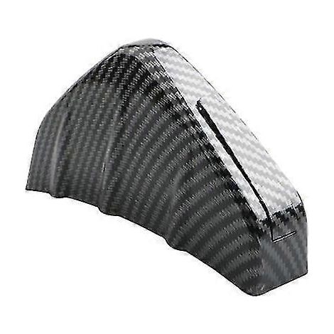 1/4 Stück Universal-Heckstoßstangendiffusor Haifischflossen-Spoiler, Auto-Modifikation, mattschwarze Carbonfaser-Heckstoßstangenlippe, Zubehör – 1x Carbonfaser