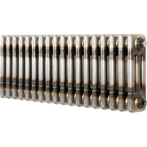 Traditional 3 Column Radiator - 300 x 830mm - Raw Metal (1/5)