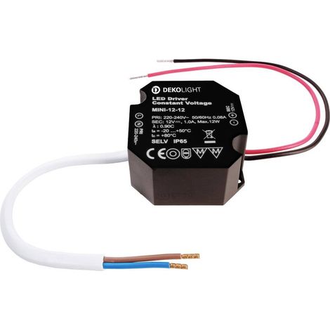 Deko Light OCTO, CV, Mini 12V/12W Driver per LED Tensione costante 12 W 0 - 1000 mA 12 V 1 pz.