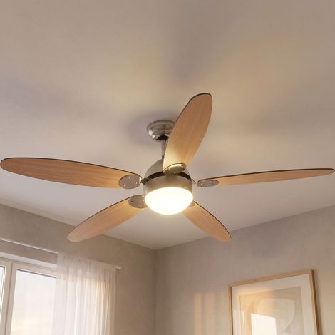 Ventilatore da soffitto per soggiorno con interruttore a gradini, 2 direzioni di rotazione, D 132 cm (1/5)