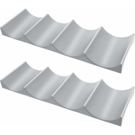 Pair Lot de 2 supports à bouteilles en plastique de style européen pour réfrigérateur, chambre, cuisine, plan de travail (couleur aléatoire)